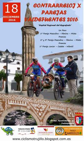 Cartel informativo Contrarreloj BTT por Parejas 2016