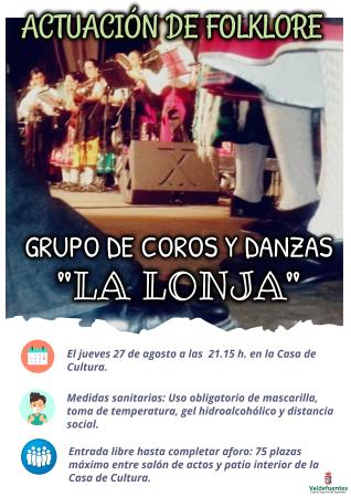Cartel Actuación Grupo Coros y Danzas La Lonja 27.08.20.jpg