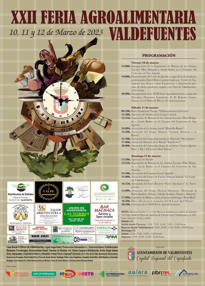 Imagen Cartel y Programa XXII Feria Agroalimentaria