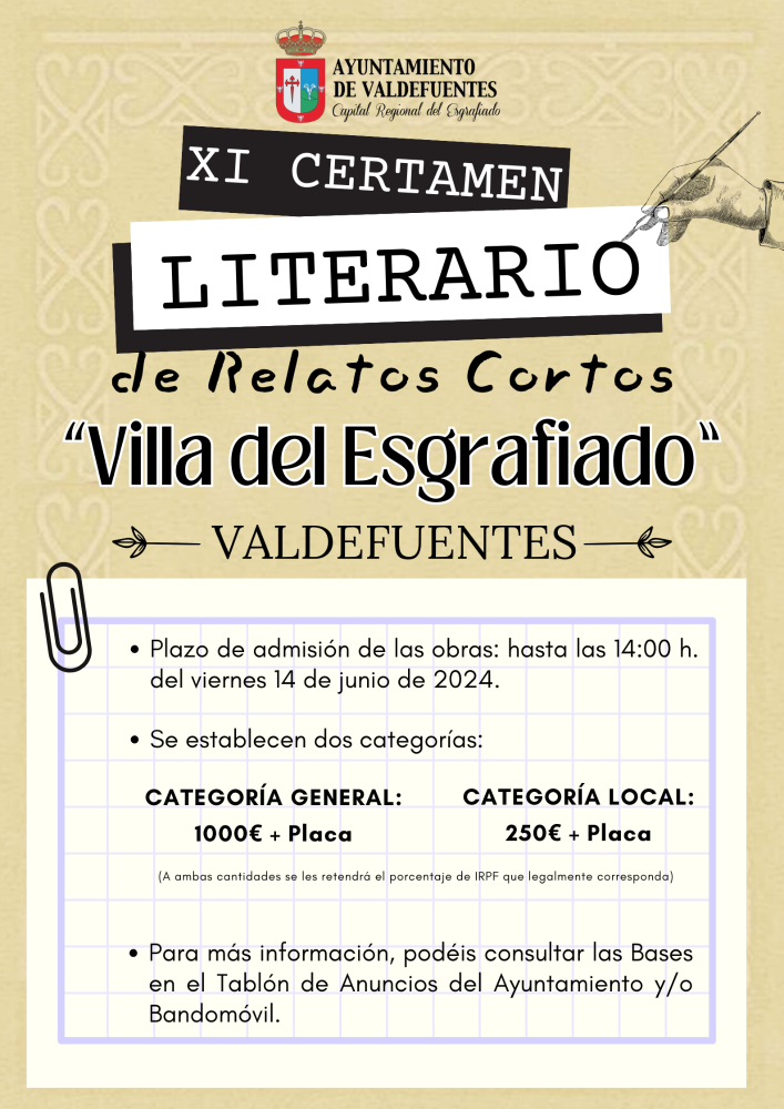 Imagen Bases XI Certamen Literario de Relatos Cortos 