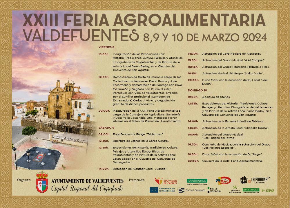 Imagen Cartel y Programa XXIII Feria Agroalimentaria