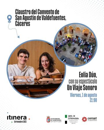 Imagen Concierto en el Claustro del Convento de San Agustín: Eolia Dúo