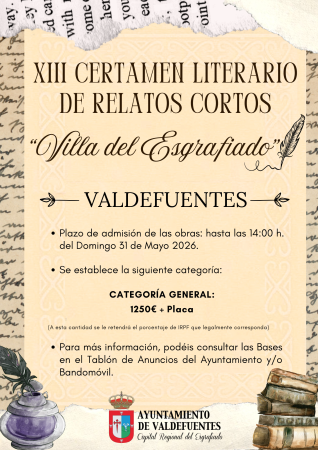 Imagen XIII Certamen de Relatos Cortos 